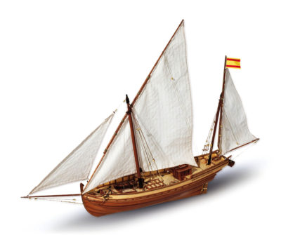 Dřevěný model plachetnice San Juan v měřítku 1:70