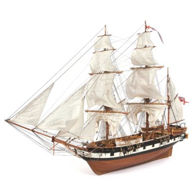 Dřevěný model lodi Beagle v měřítku 1:60
