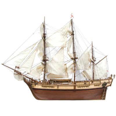 Dřevěný model lodi HMS Bounty v měřítku 1:45