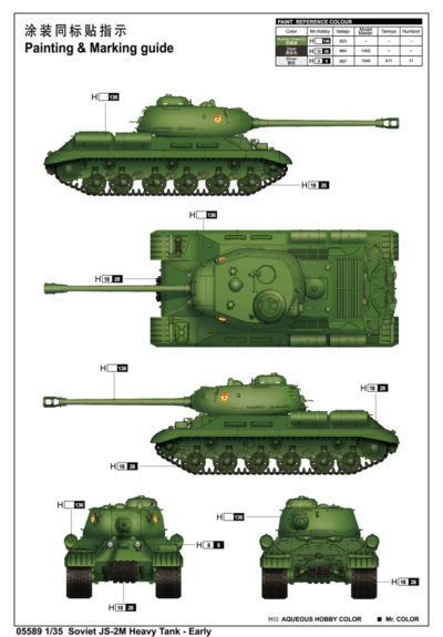 Model tanku 1/35 JS-2M Heavy Tank late