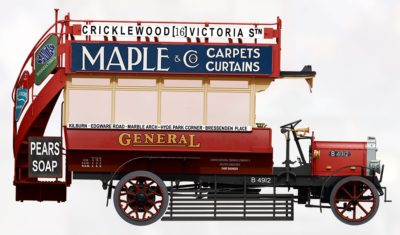 Model auta B-Type London Omnibus (1919)