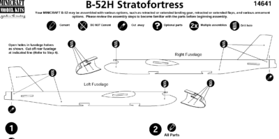 Model letounu 1/144 b-52 stratofortress