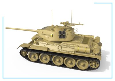 Model tanku Egyptian T-34-85. Interior Kit
