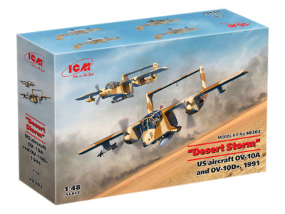 Model letounu 'Desert Storm'. US aircraft OV-10A and OV-10D+
