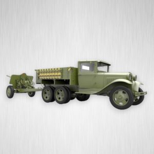 Model auta Soviet 2t 6x4 Truck w.76mm USV-BR Gun