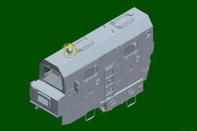 Model vojenskeho vozidla 15U175 TEL of RS-12M1 Topol-M ICBM complex