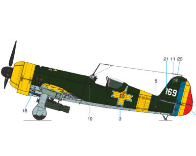 Model letounu IAR-81 BoPi "Dive Bomber"