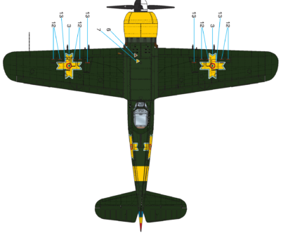 Model letounu IAR-81 BoPi "Dive Bomber"