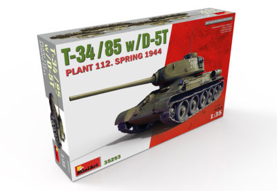 Model tanku T-34-85 w/D-5T. Plant 112. Spring 1944