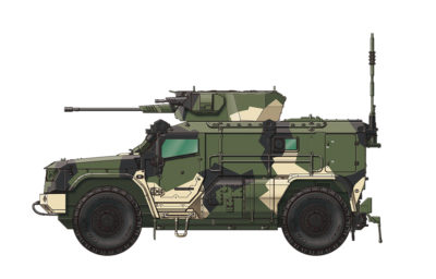 Model vojenskeho vozidla Russian K-4386 Typhoon-VDV Armored Vehicle