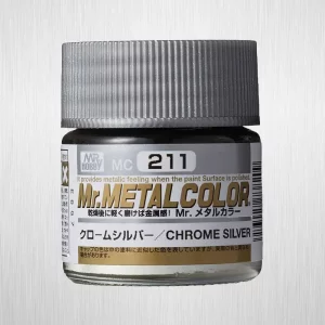 Mr Hobby -Gunze Mr. Metal Colors (10 ml) Chrome Silver