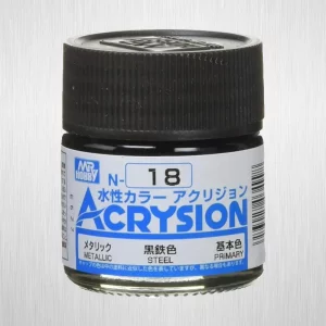 Mr Hobby -Gunze Acrysion (10 ml) Steel