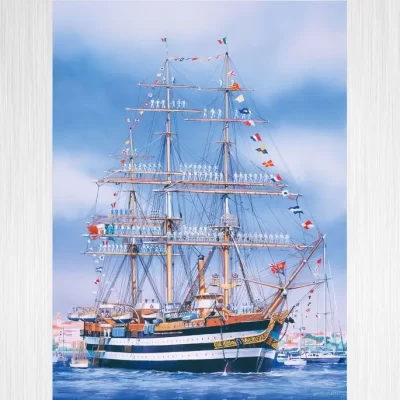 Plastikový model lodi Amerigo Vespucci 1:150