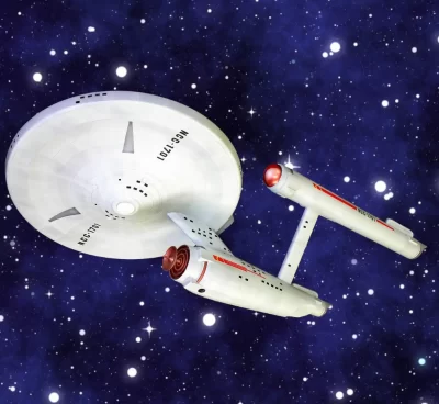 Hvězdná loď USS Enterprise v měřítku 1:650.