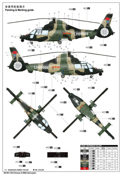Plastikový model vrtulniku Harbin Z-9 [1:35]