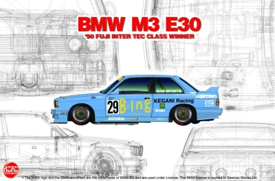 Plastikový model auta BMW 3 [1:24]