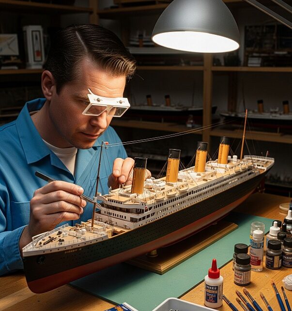 Nečekaný dárek a nečekané hobby. Plastikový model Titanicu