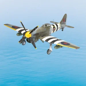 Model letounu Hawker Tempest v měřítku 1:32.