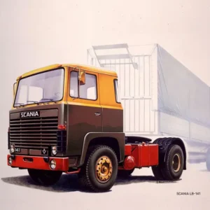 Plastikový model auta Scania v měřítku 1:24.