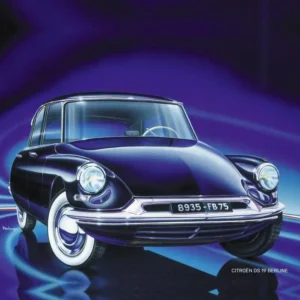 Plastikový model auta Citroen DS v měřítku 1:16.