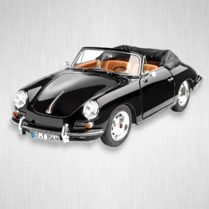 Plastikový model auta Porsche 356 v měřítku 1:16.