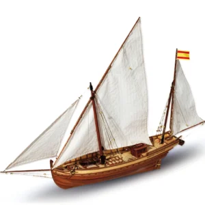 Dřevěný model plachetnice San Juan v měřítku 1:70