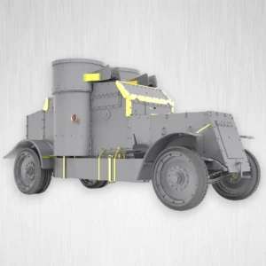 Plastikový model vojenského vozidla Austin-1 [1:35].