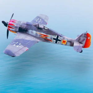 Plastikový model letadla Fw190 v měřítku 1:18.
