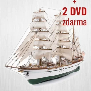 Dřevena model lodi Gorch Fock