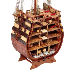 Dřevěná stavebnice. Řez lodi Santisima Trinidad.