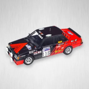 Plastikový model auta Mitsubishi Lancer v měřítku 1:24.