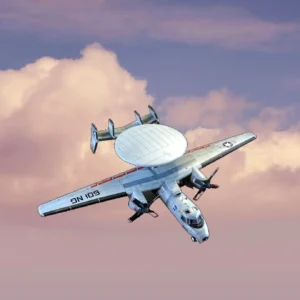 Plastikový model letounu E-2C v měřítku 1:48.