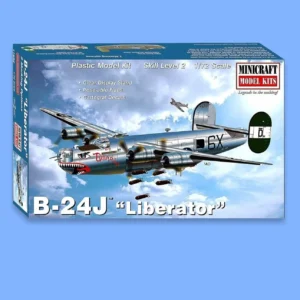 Plastikový model letadla B-24J v měřítku 1:72.