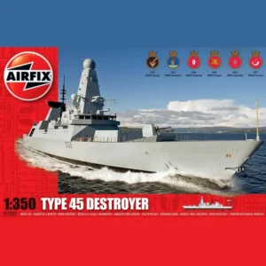 Plastikový model lodi třídy Daring (typ 45) v měřítku 1:350.