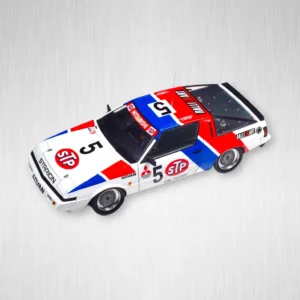 Plastikový model auta Mitsubishi Starion v měřítku 1:24.