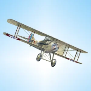 Plastikový model letounu SPAD v měřítku 1:32.