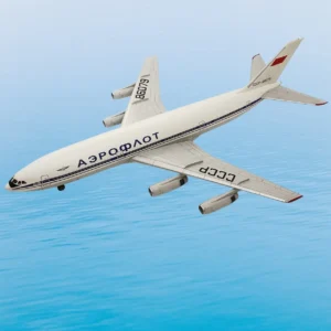 Plastikový model letounu Il-86 v měřítku 1:72.