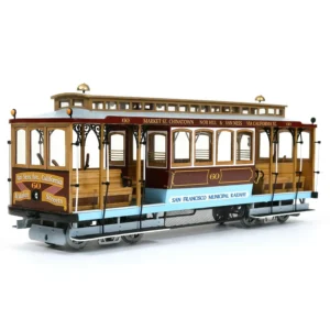 Dřevěný model tramvaje San Francisco (1:24).