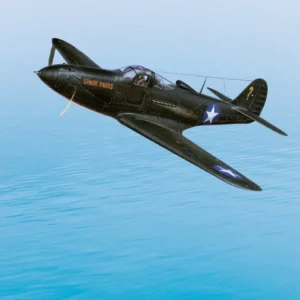 Plastikový model letounu P-39 v měřítku 1:32.