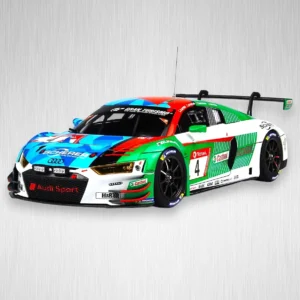 Plastikový model auta Audi_R8 v měřítku 1:24.