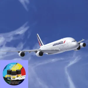 Plastikový model letadla A380 v měřítku 1:125.
