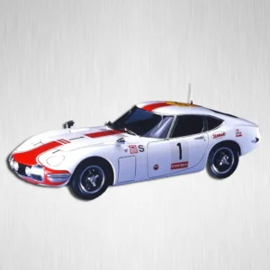 Plastikový model auta Toyota 2000GT v měřítku 1:24.