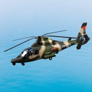 Plastikový model vrtulníku Harbin Z-9 v měřítku 1:35.